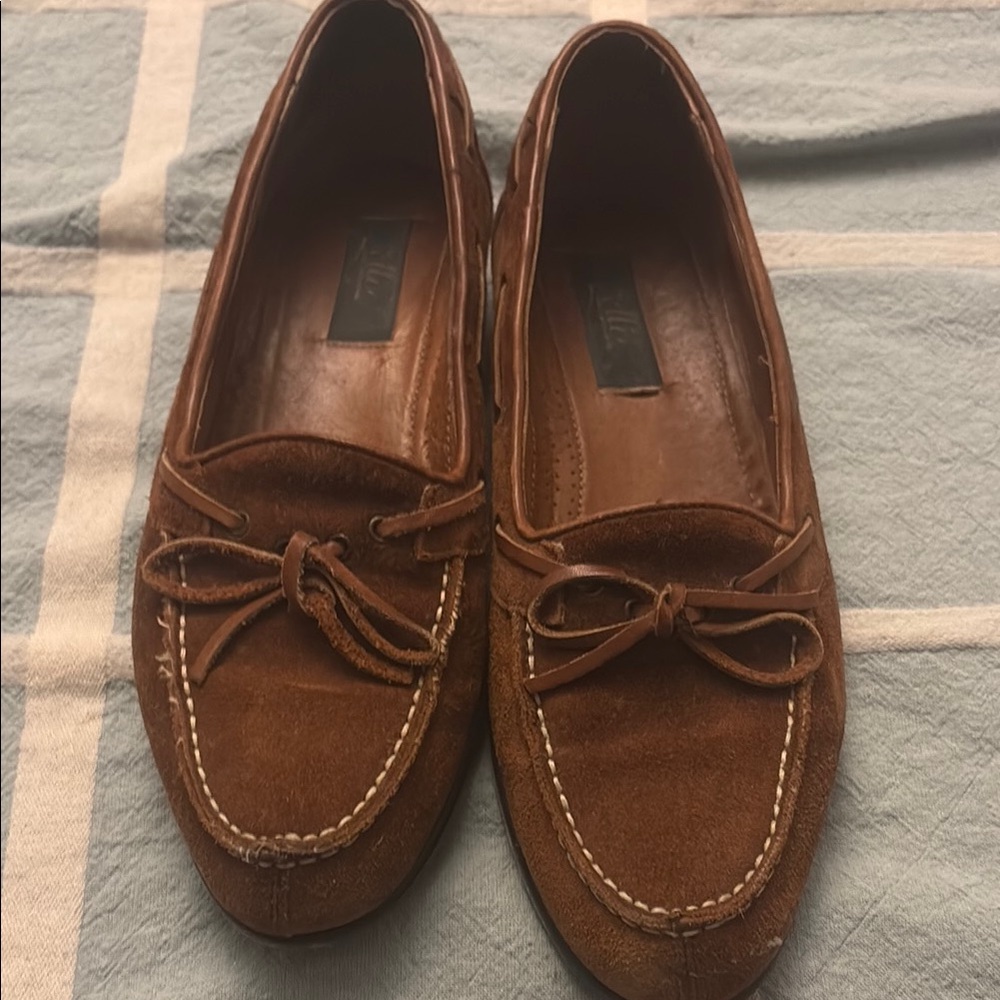 Brown Suede Loafers